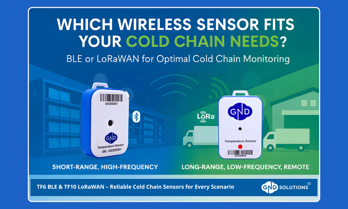 BLE and LoRaWAN wireless sensor comparison